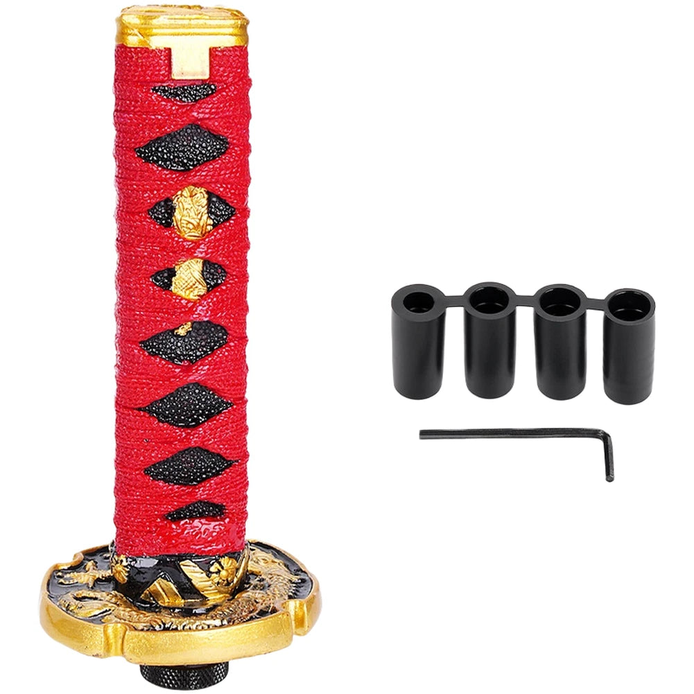 Multi-fit For Automatic Transmission Gear Knob 15cm 20cm Black Red Options