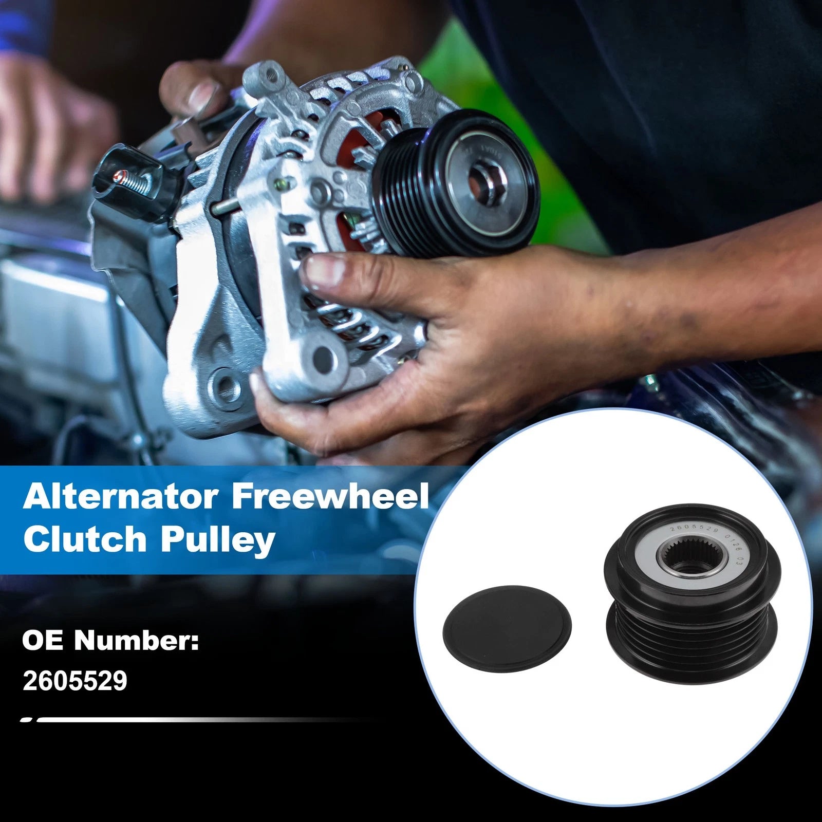 Alternator Freewheel Clutch Pulley Replacement for Chevrolet Equinox (2012–2012)