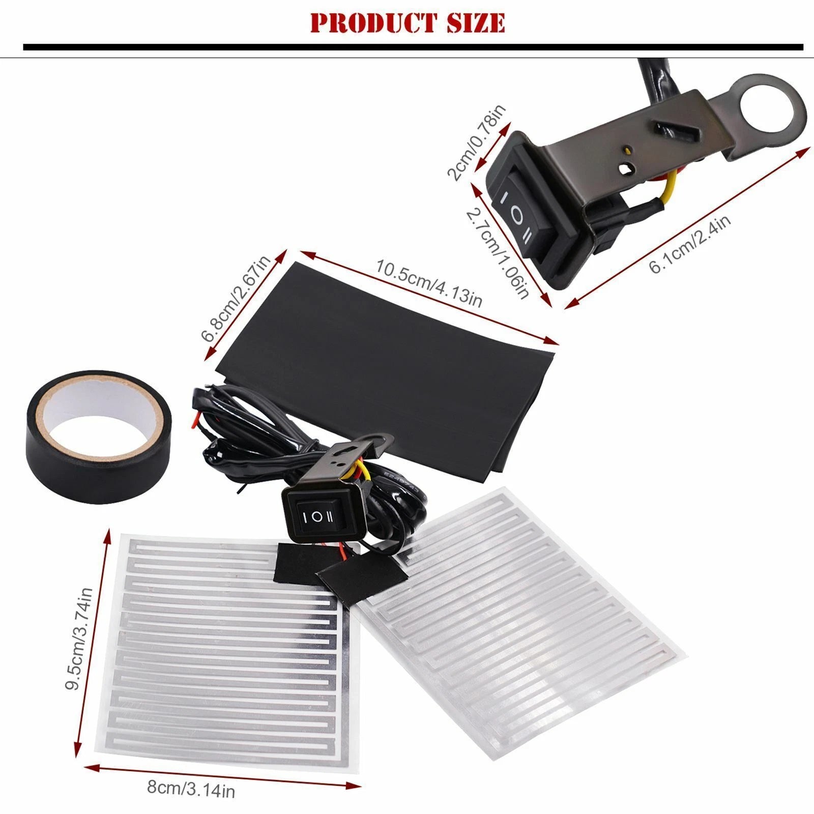 12V Heated Hand Grips for Motorcycle (Multi-Temperature)