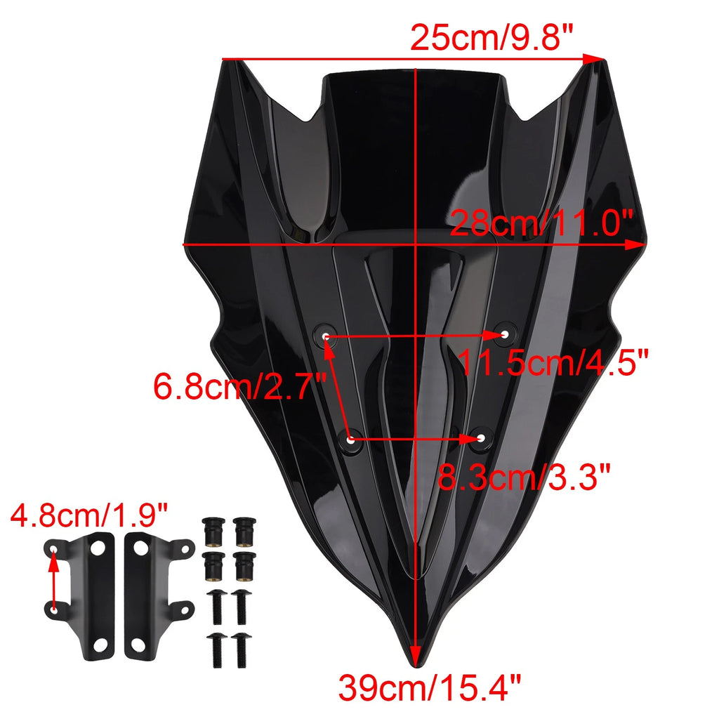 Windshield Windscreen for Kawasaki Z500 (2024–2025) Iridium