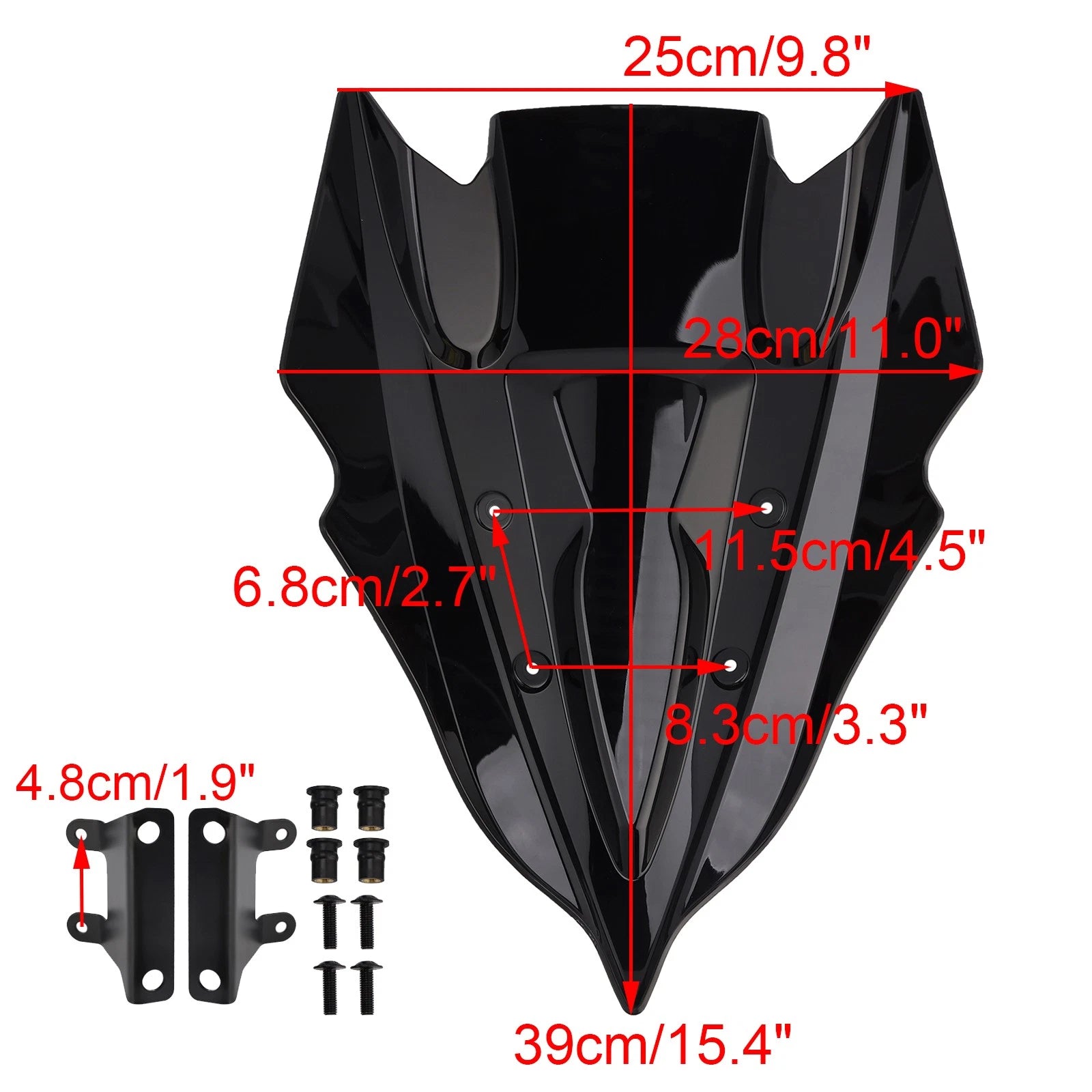 Windshield Windscreen for Kawasaki Z500 (2024–2025) Iridium