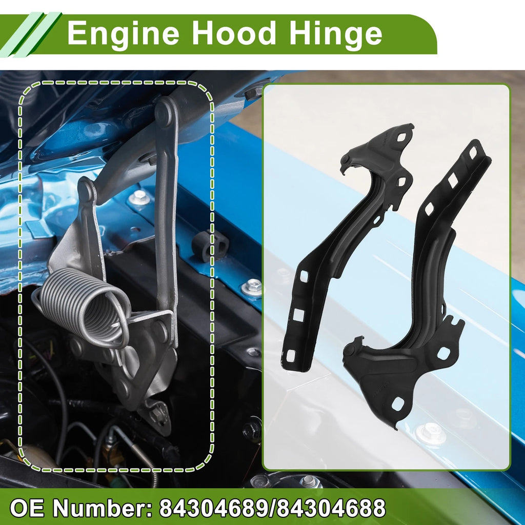 Hood Hinges for Chevrolet Cruze 2016–2019 Front Bonnet Bracket 1 Pair