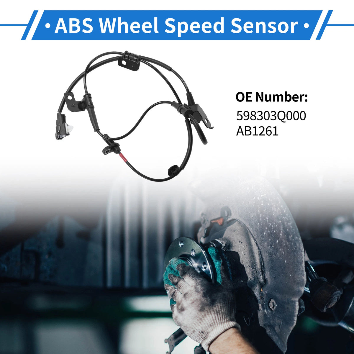 ABS Wheel Speed Sensor for Hyundai Sonata (No. 598303Q000, AB1261)