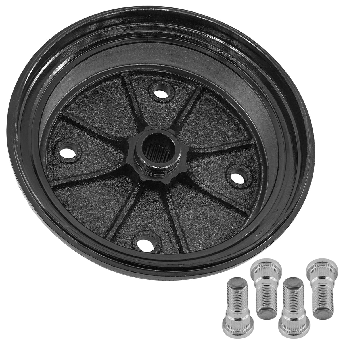 Front Brake Drum Wheel Hub with Bolts for Kawasaki (2003–2015)
