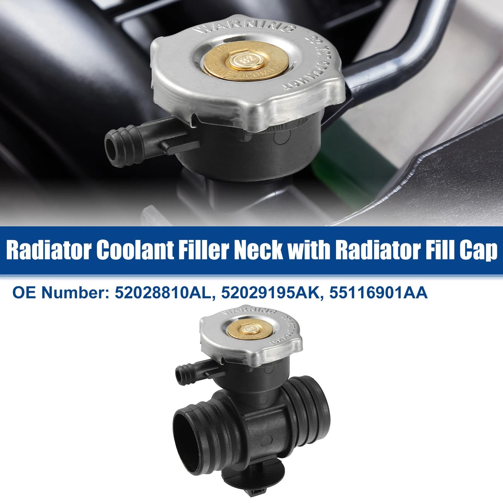 Radiator Coolant Filler Neck with Cap Replacement for Dodge Durango (2011–2024)