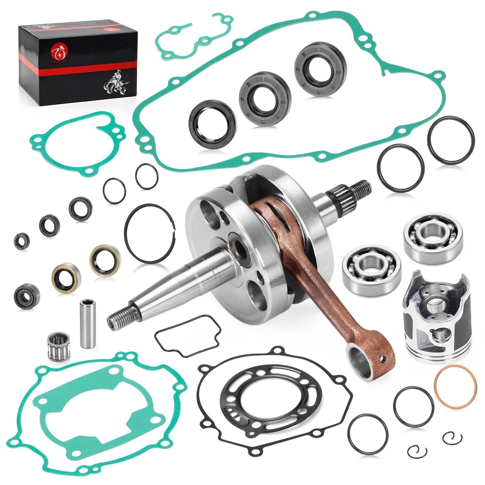 Engine Rebuild Kit with Crankshaft, Piston, Gaskets for Kawasaki KX 85 (2006–2013)