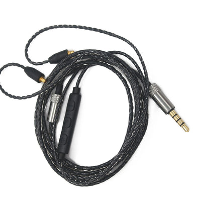 MMCX Audio Cable with Volume Control for Shure SE215/425/535/846 (Black)