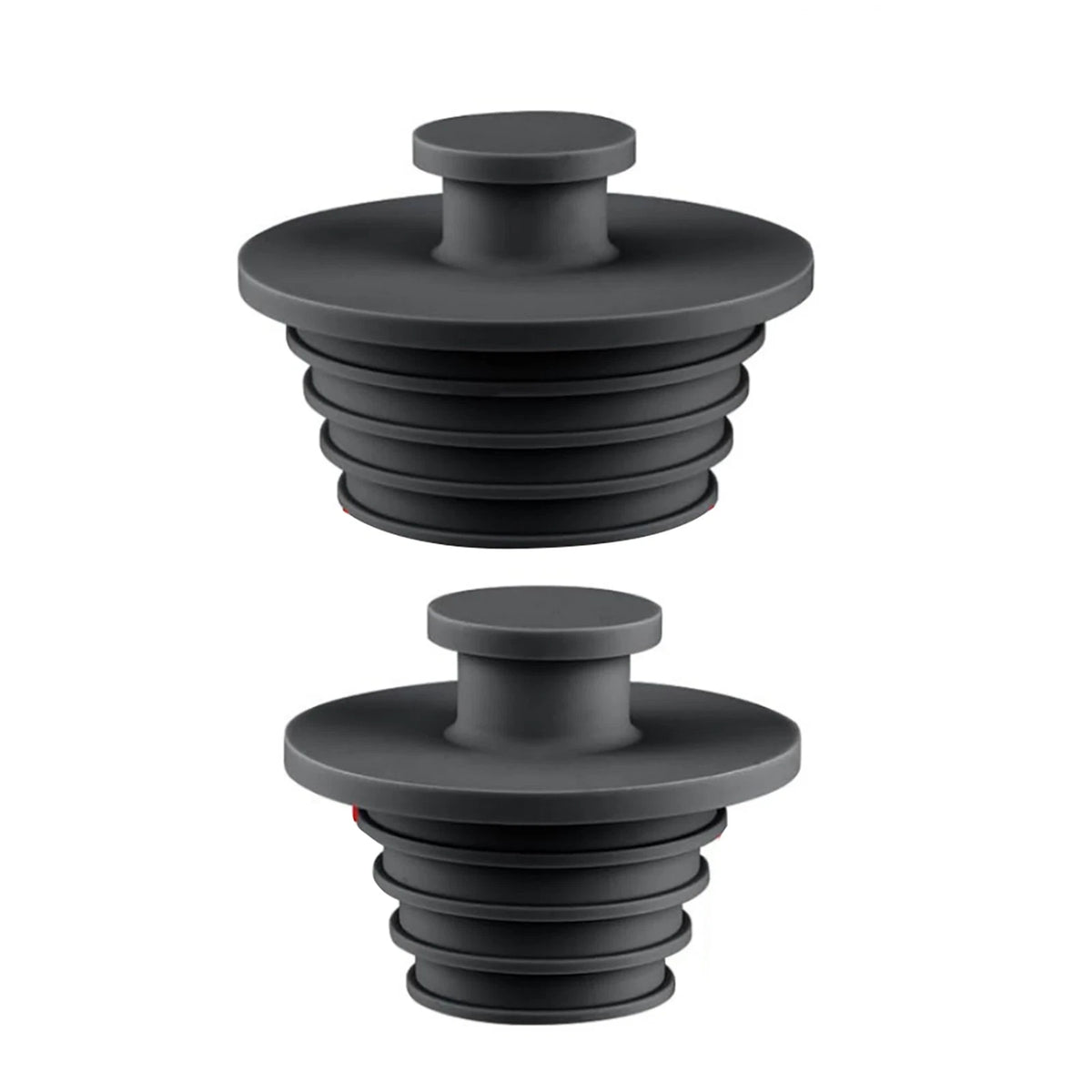 Silicone Sink Stopper 2 Pack for Bathtub Drain Plug (Universal Fit)