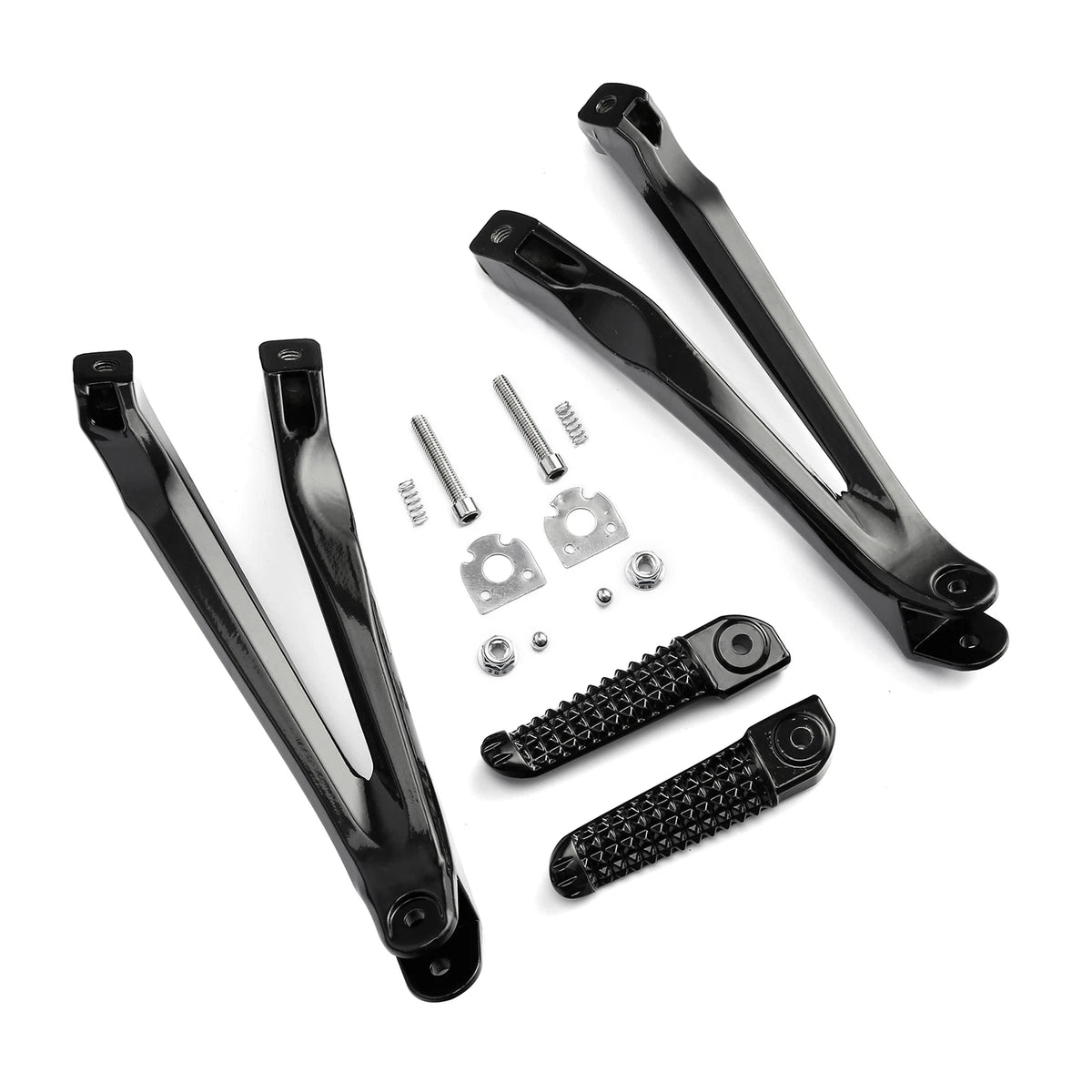 Black Rear Passenger Foot Pegs Bracket for Yamaha YZF R1 (2004–2008)