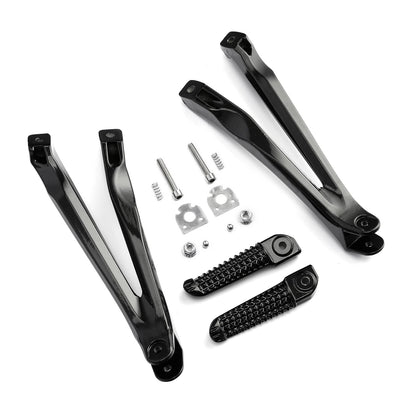 Black Rear Passenger Foot Pegs Bracket for Yamaha YZF R1 (2004–2008)