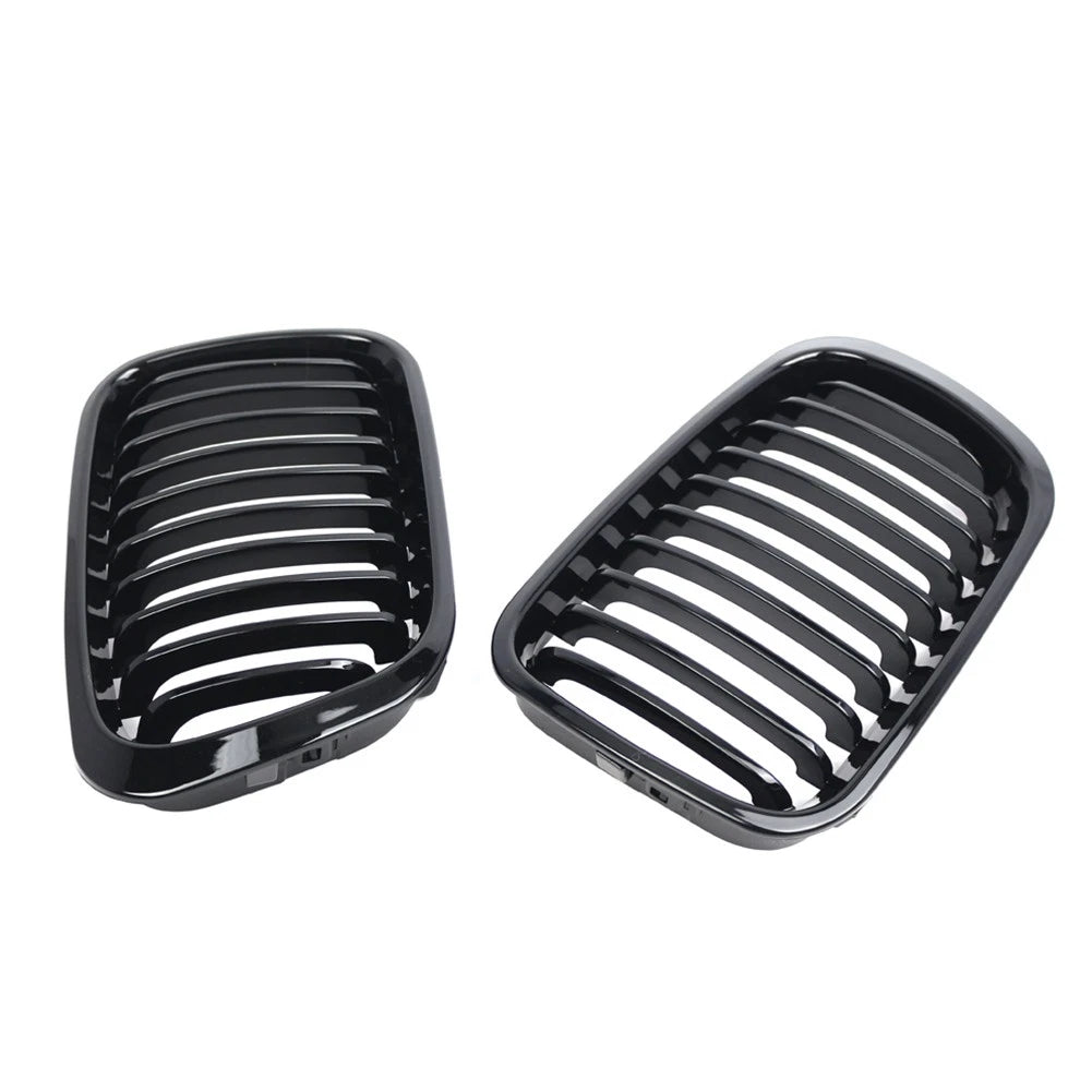 Front Bumper Kidney Grille for BMW 3 Series E46 (1998–2001) Glossy Black