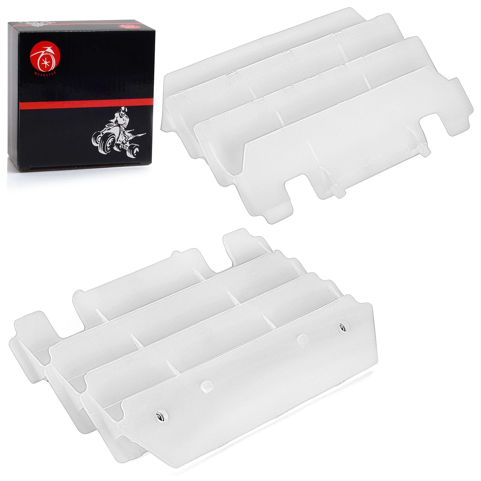 Pair Radiator Louvers Guards for Kawasaki KX125 KX250 (1997–2005)