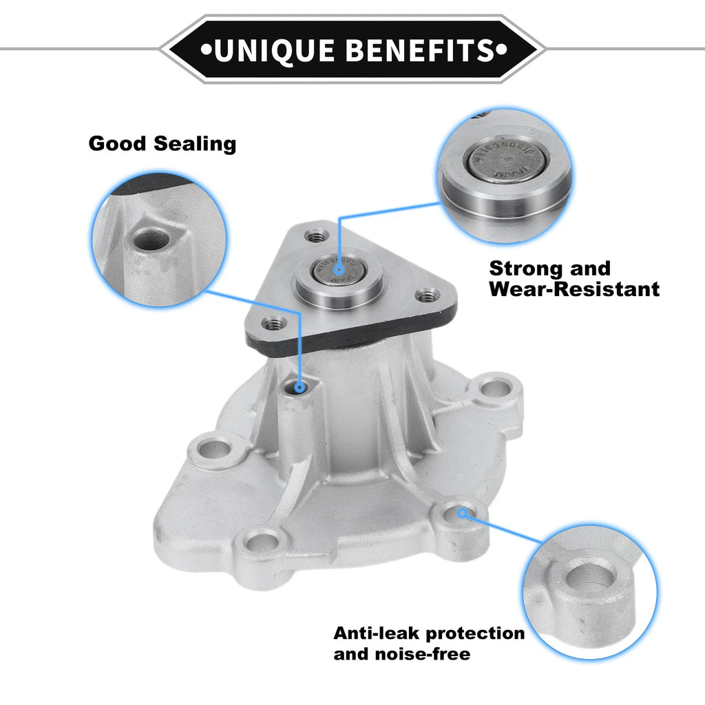 Water Pump with Gasket Kit for Hyundai Sonata 2011–2014 Replacement