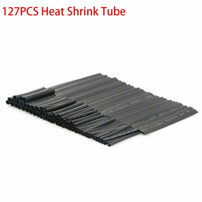 Assorted Heat Sleeve Set for Electrical Cables (127 Pcs, 7 Sizes)