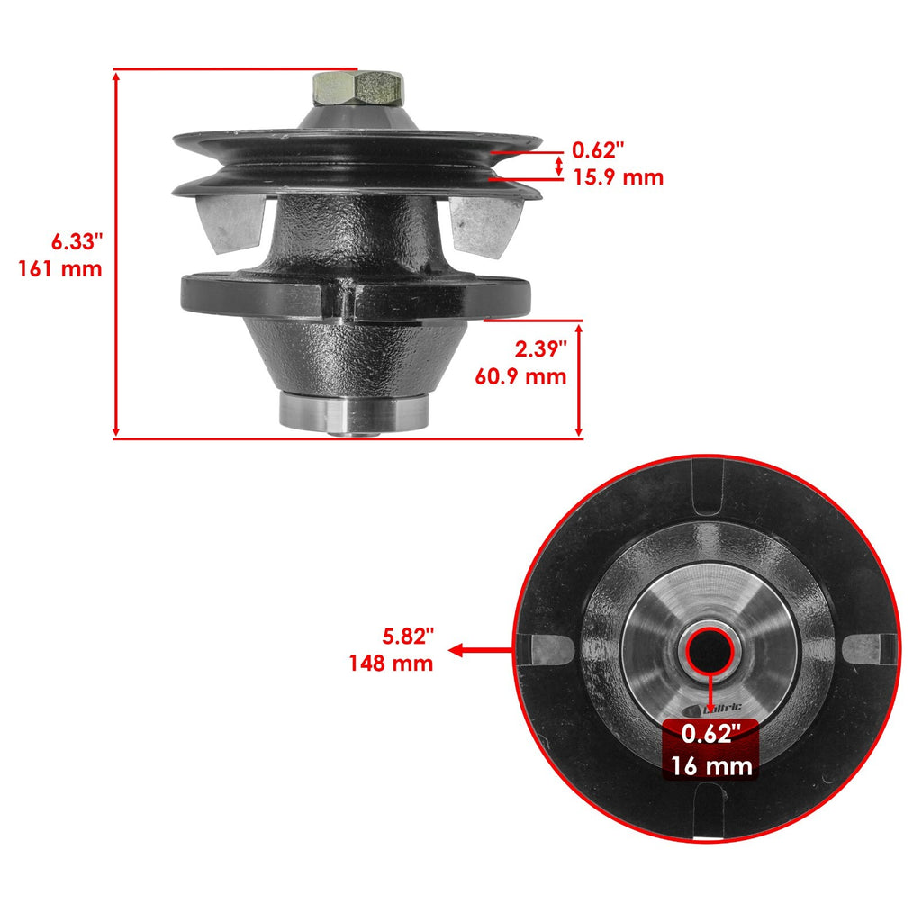 Mower Deck Spindle Housing Replacement for John Deere (2000–2015)