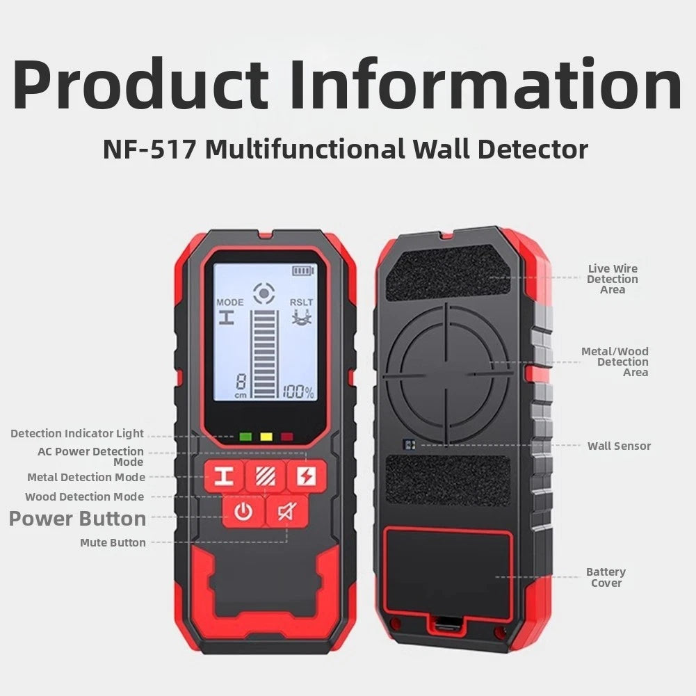 NF-517 Portable Wall Detector for Hand Operation
