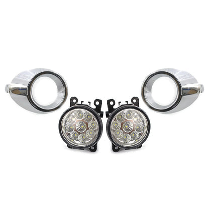 Fog Light Set for Ford Fiesta (2008–2012) - Daytime Running Lights, Frame Trim