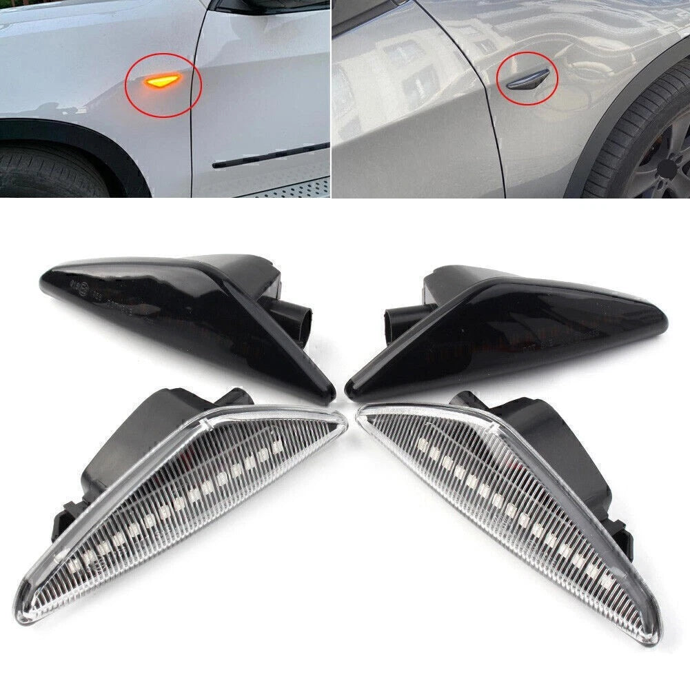 LED Dynamic Side Marker Turn Signal Light for BMW F25 E70 E71 E72 X5 X6