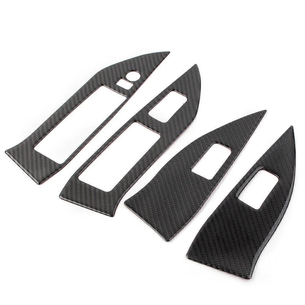 Carbon Fiber Window Lift Panel Switch Cover for Subaru Forester (2013–2018)