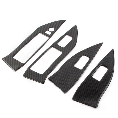 Carbon Fiber Window Lift Panel Switch Cover for Subaru Forester (2013–2018)