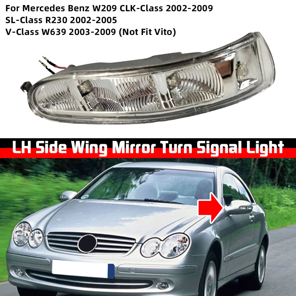 Left Side Mirror Turn Signal Light for Benz CLK-Class W209 (2002–2009) A2308200721