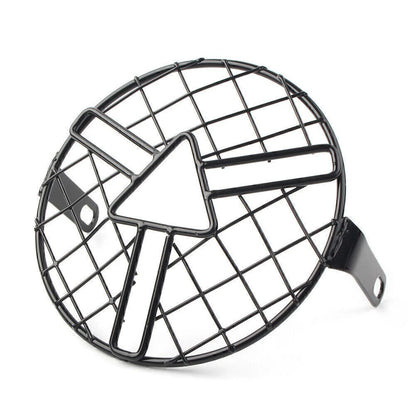 6.5" Motorcycle Headlight Grill Guard Cover for Cafe Racer Bobber Chopper