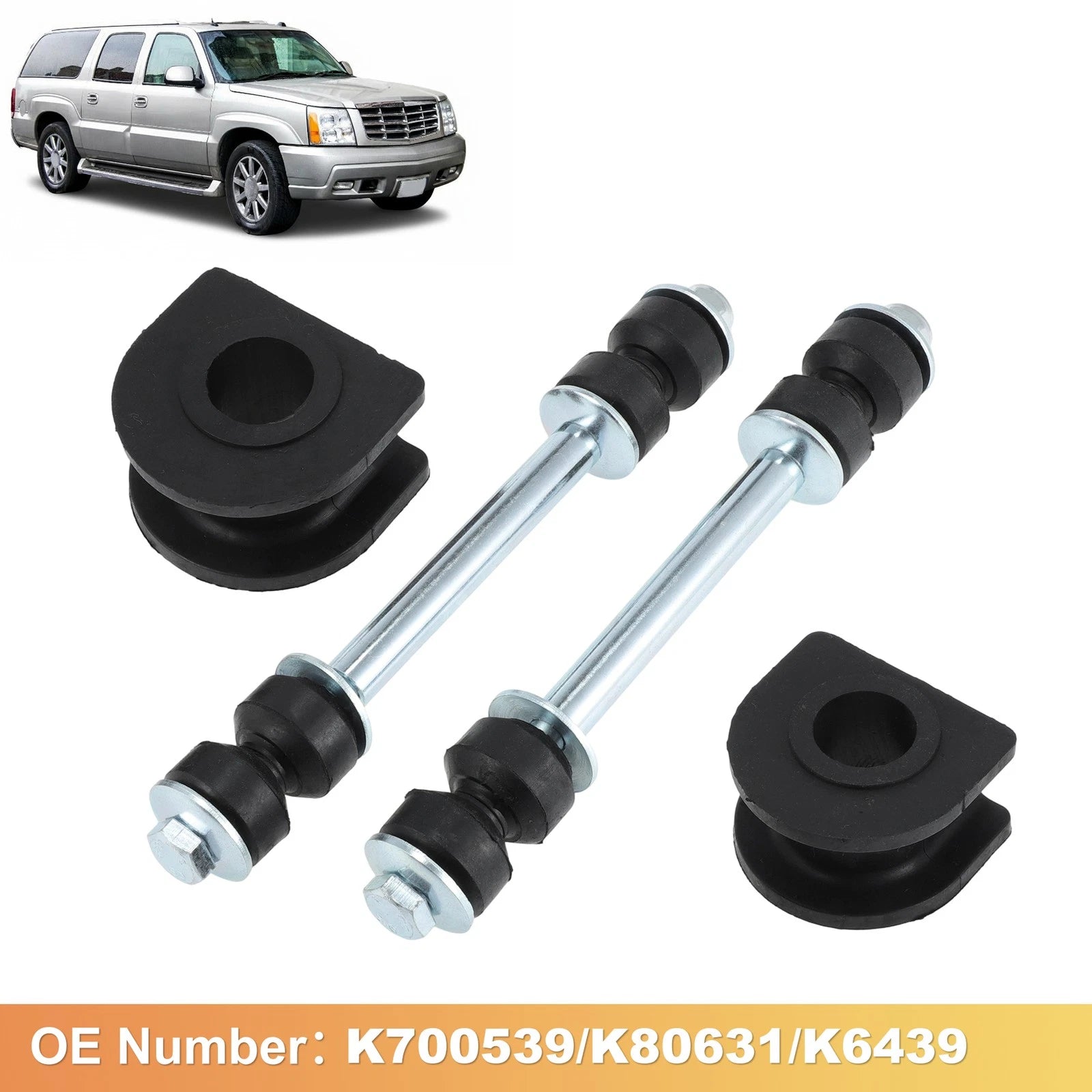 Front Sway Bar End Link Stabilizer Kit for Chevrolet Silverado 1500 2500 3500 HD (1999–2019)