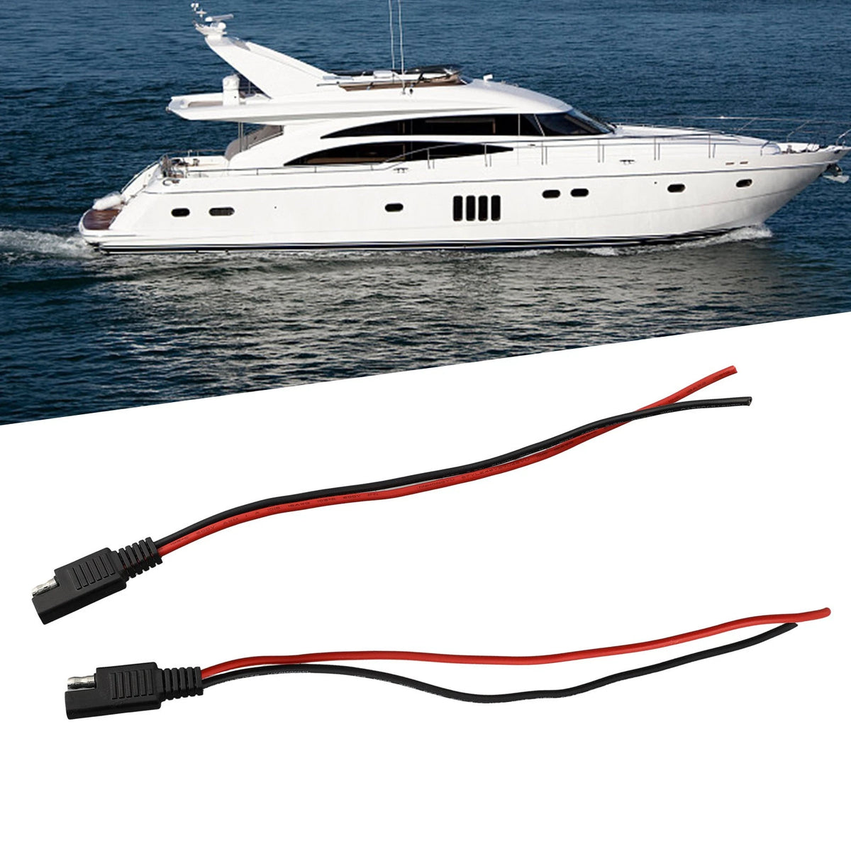 Flexible SAE Extension Cable 18AWG 0.5Ft for Automotive Equipment
