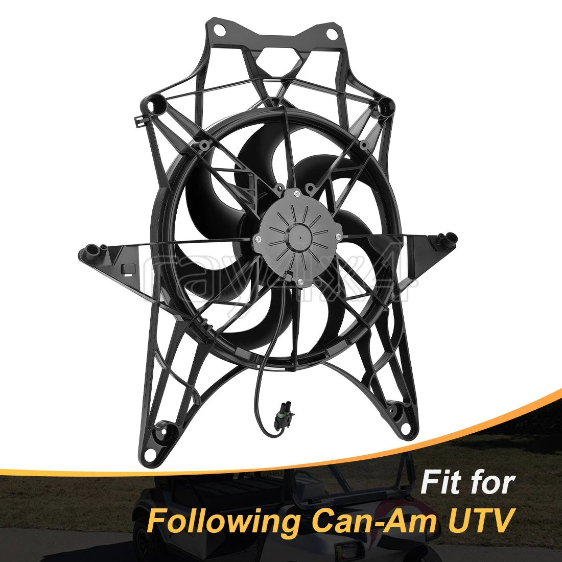 Radiator Cooling Fan Assembly for Can-Am Maverick X3 Turbo Max RR (2017–2024)