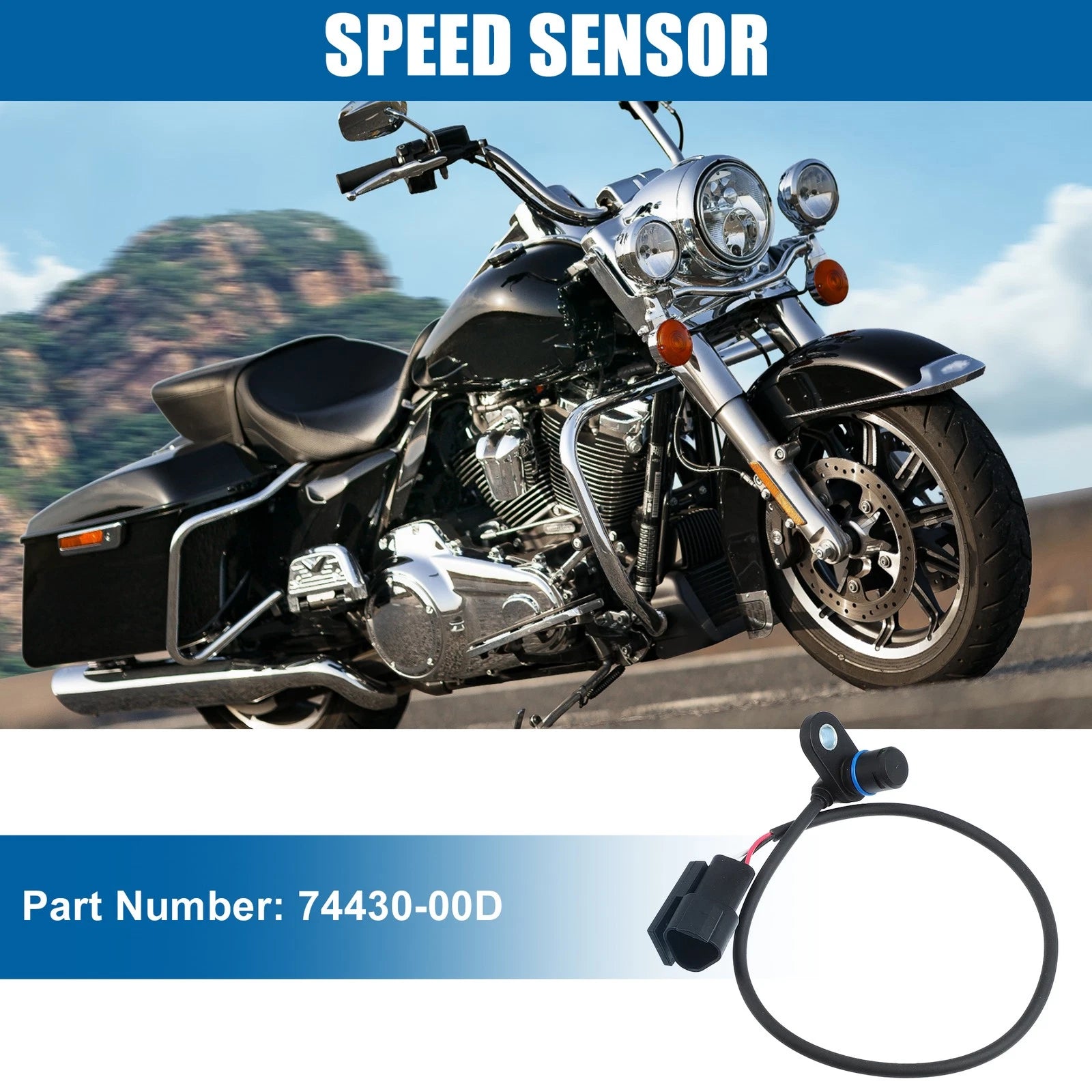 Speed Sensor 74430-00D for Harley Davidson Road King Glide (2000–2006)