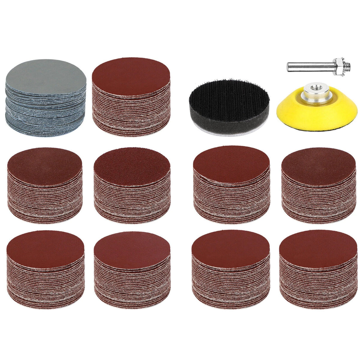 Sanding Disc Hook Loop Kit for Universal Use (303 Pcs)