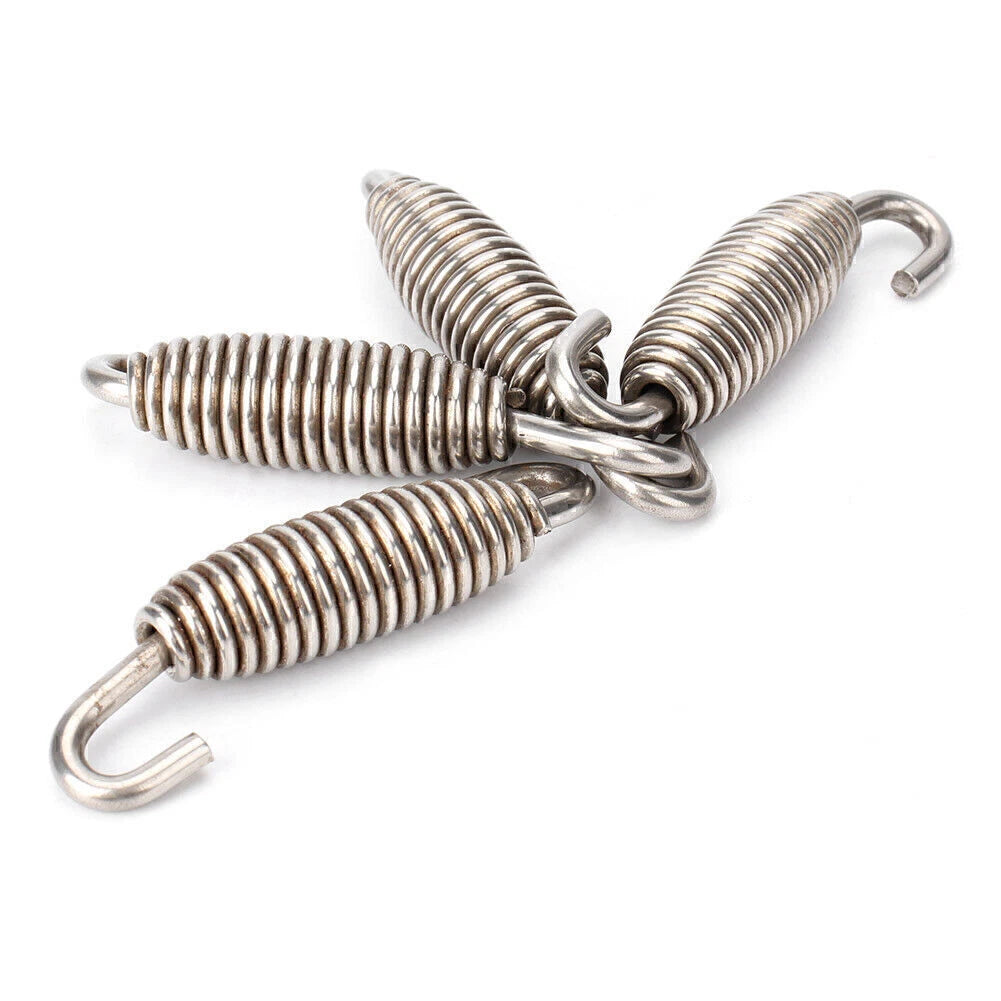 2X Stainless Header Exhaust Springs for Motorcycle Universal