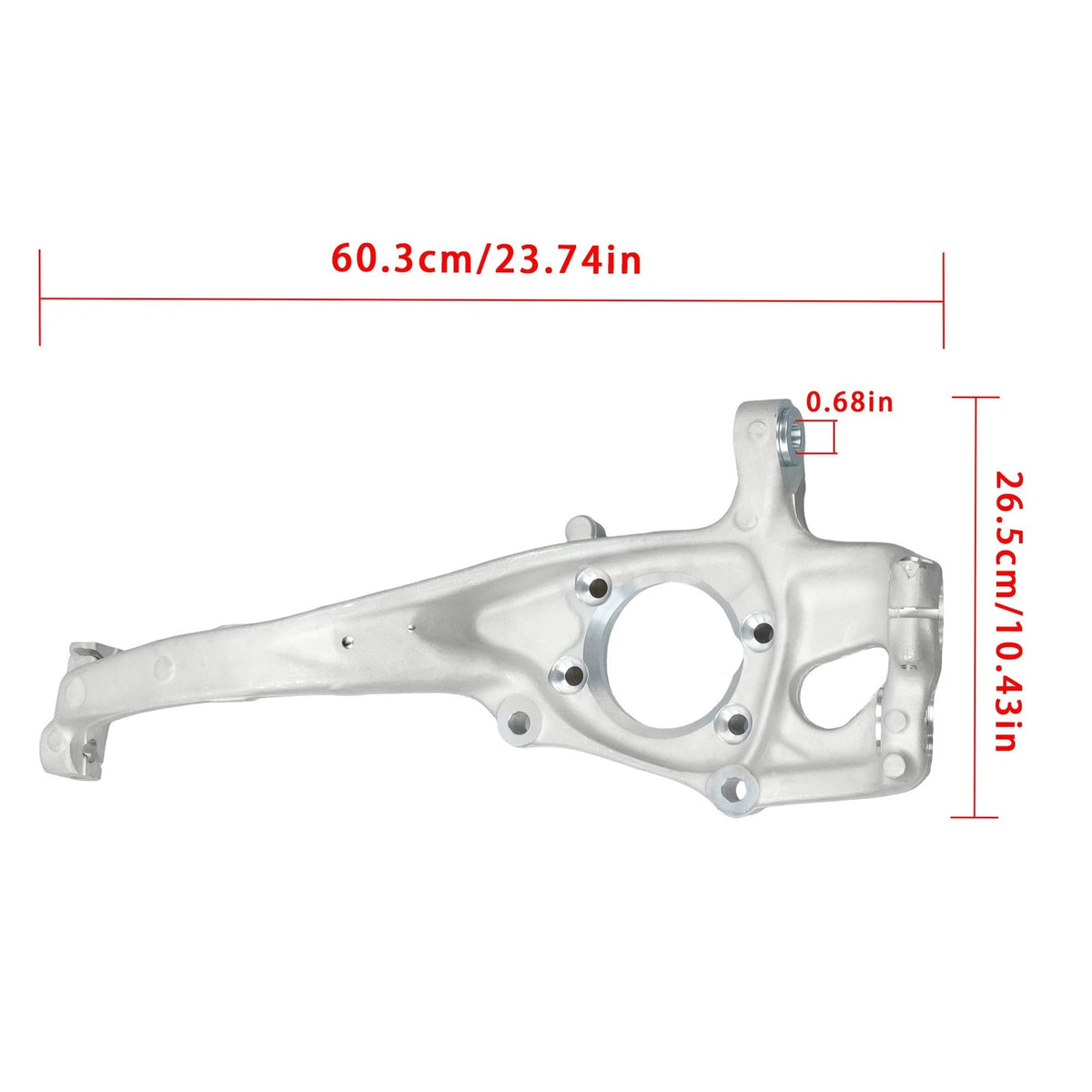 Front Steering Knuckle Set of 2 4G0407254A for Audi A4 A5 A6 S5 (2012–2018)