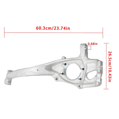 Front Steering Knuckle Set of 2 4G0407254A for Audi A4 A5 A6 S5 (2012–2018)