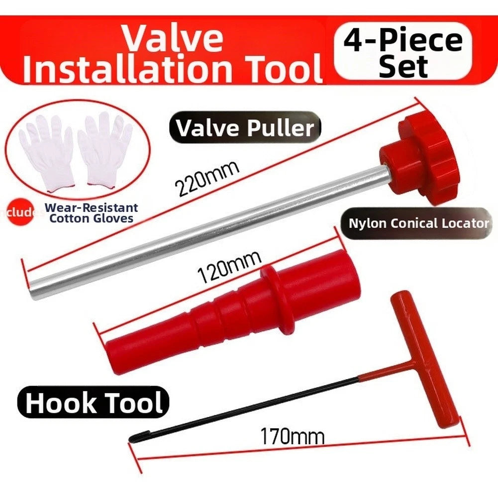 Set of 4 Tire Valve Stem Tools for Quick Installation