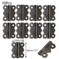 10pc Mini Butterfly Hinge for Jewelry Box Dollhouse Cabinet (33x40mm)