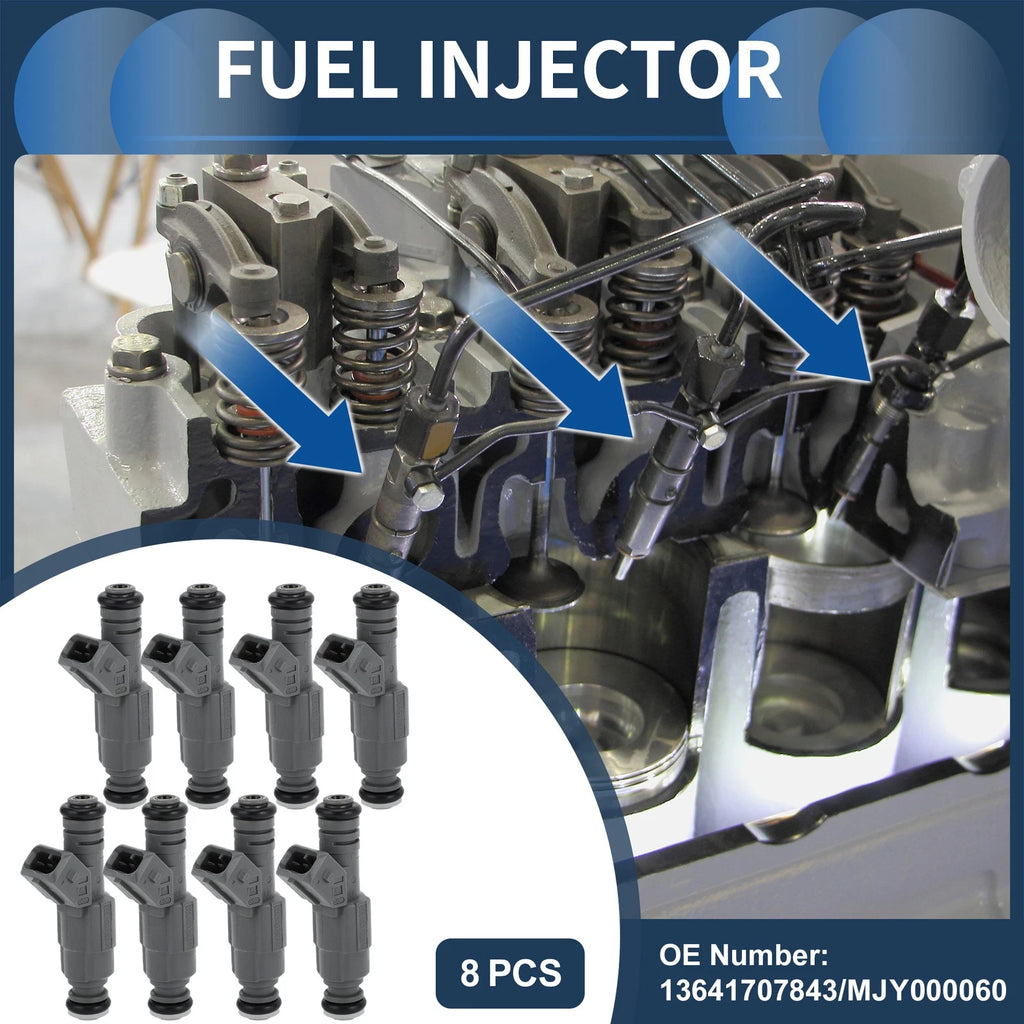 Fuel Injector Replacement for BMW 540i Base (1999–2003) 4.4L Set