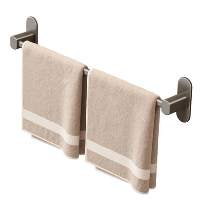 Wall Mounted Towel Rack for Bathroom Storage (Gray Space Aluminum)