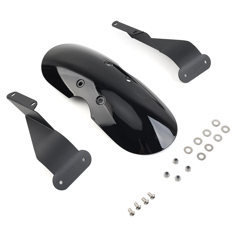 1x Black Motor Front Fender Protector for Ducati Scrambler (2015–2020)