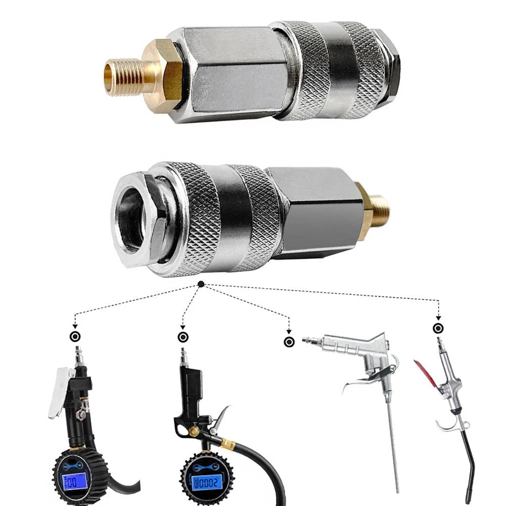 2pcs Steel Tyre Adapter 3-in-1 for Electric Air Compressor Pumps