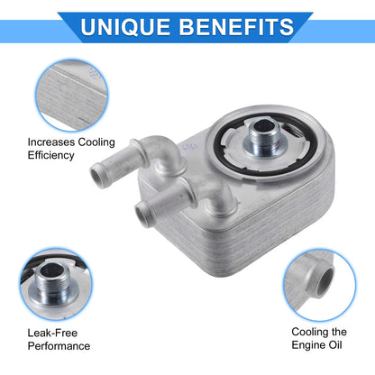 Engine Oil Cooler with Seals and Bolts for Chrysler 200 (2011–2014)