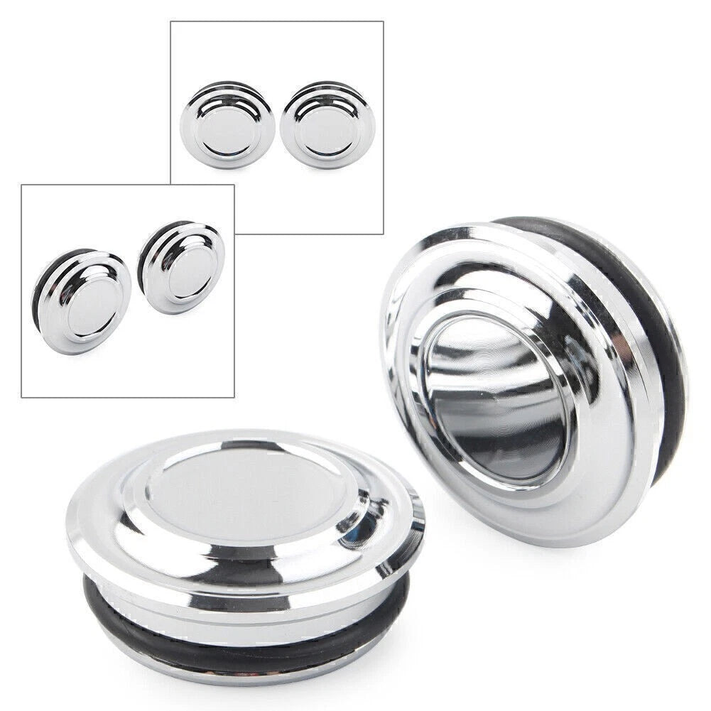2X Frame Hole Cover for Honda Rebel 500 CMX500 (2020–2021) Silver