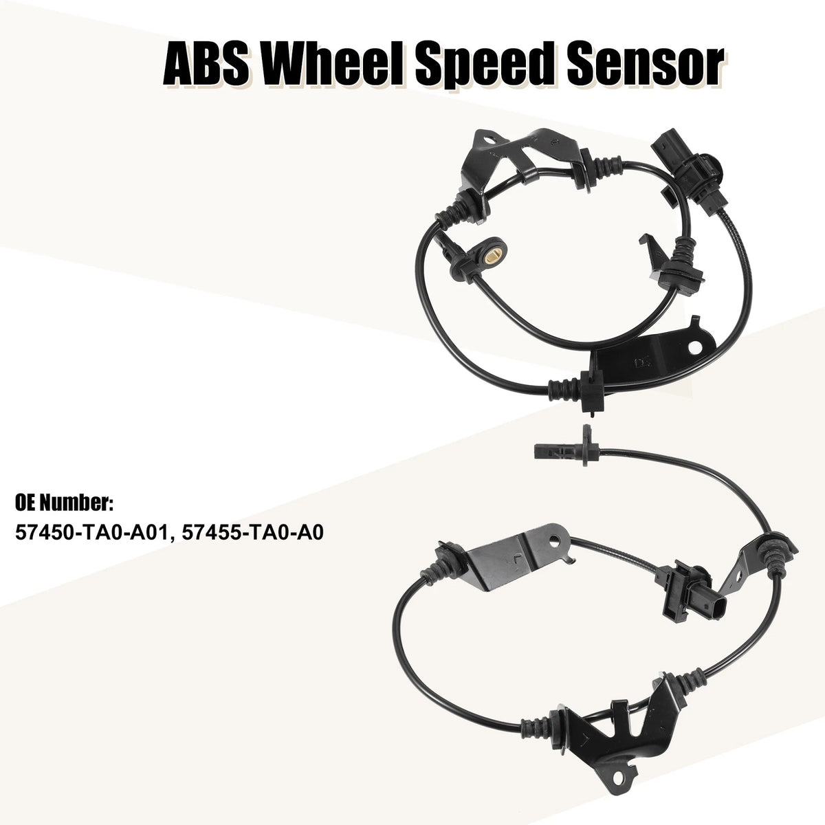 2X ABS Wheel Speed Sensor for Honda Accord (57455-TA0-A01)