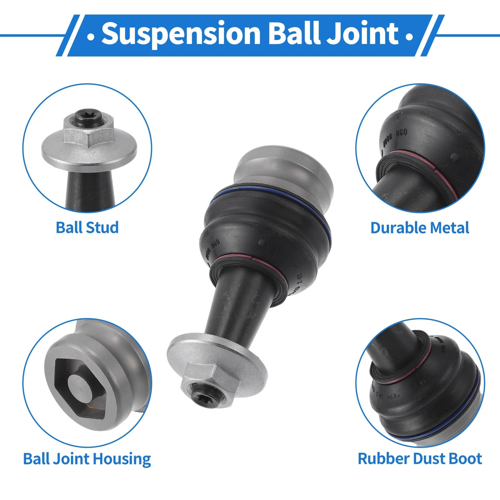 2X Front Lower Ball Joints for Audi A4 (2007–2015) No. 8W0407689A