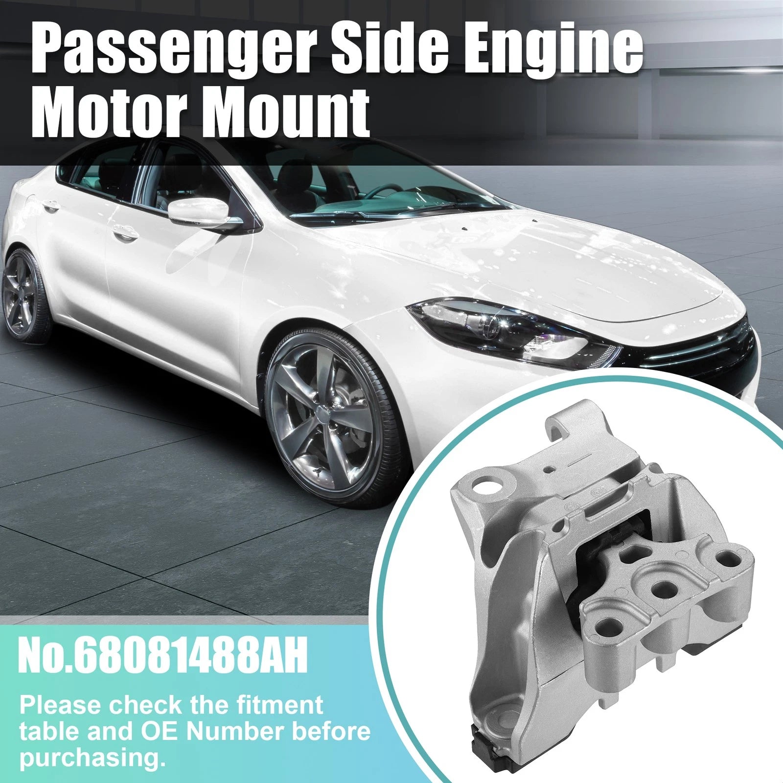 Motor Mount Front Right OEM Replacement for Dodge Dart (2013–2016)