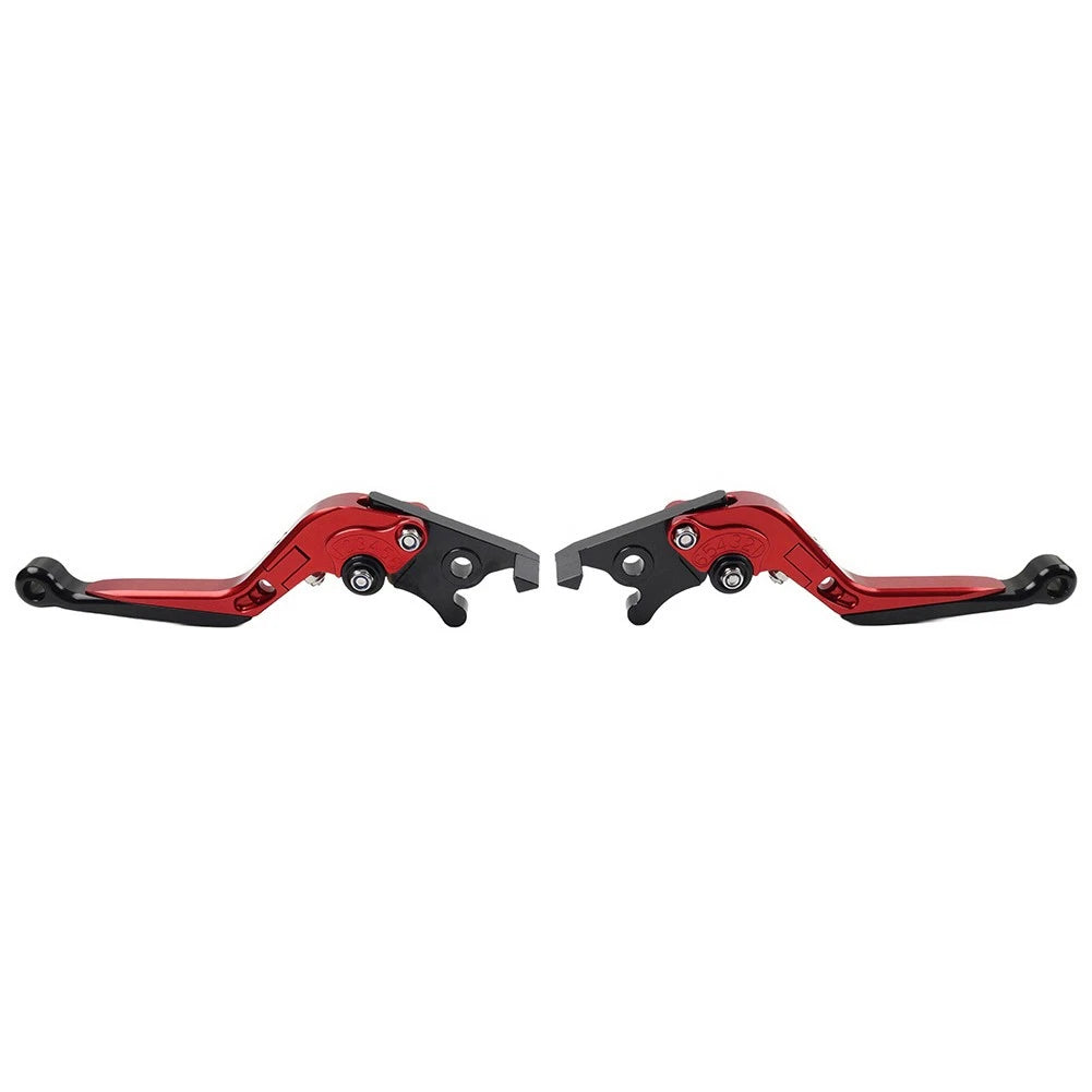 Red Folding Extendable Brake Clutch Levers for Street Twin Thruxton/StreetCup
