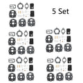 Set of 5 Carburetor Gasket Kits for B&S (694056, 491539, 394502, 402447, 402451)