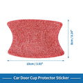 Door Handle Scratch Protector for Universal Use (8x10cm, Red)