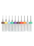 10PCS Carbide PCB Drill Bit Set for Metal Plastic Copper Circuit Board