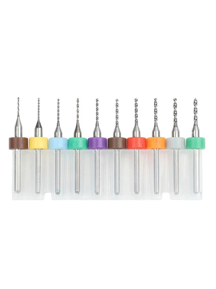 10PCS Carbide PCB Drill Bit Set for Metal Plastic Copper Circuit Board
